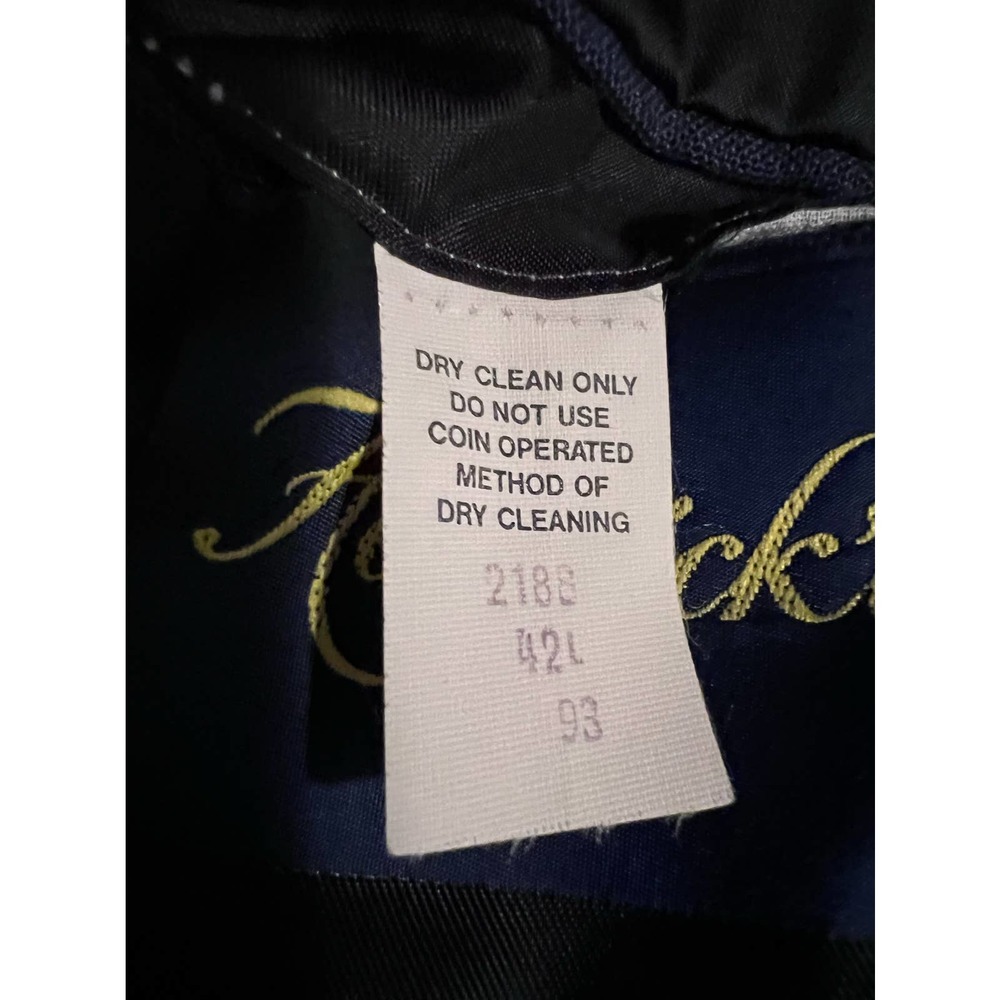 Hamrick's Men's Vintage Navy Blue Two Button Front Blazar/Jacket Size 42L - Picture 5 of 5